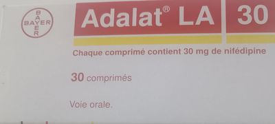 Adalat LA 30mg Nifedipine 30 tablets