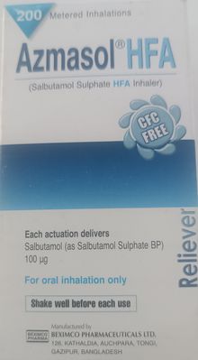 Azmasol HFA inhaler