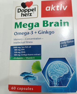 Doppelherz Mega Brain Omega-3 Ginkgo 60 capsules