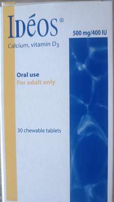 Ideos calcium vitamin D3 chewable tablets