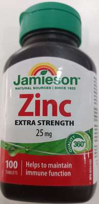 Jamieson zinc extra strength 25mg