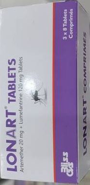 Lonart antimalarial