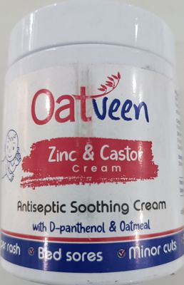 Oatveen Zinc and Castor antiseptic soothing cream