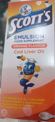 Scott's emulsion cod liver oil orange flavour