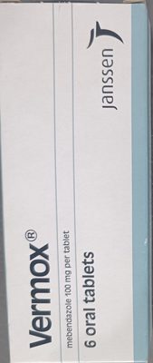 Vermox 100mg Mebendazole Janssen