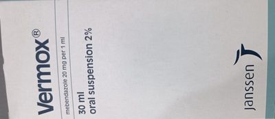 Vermox Suspension 30ml Mebendazole Janssen
