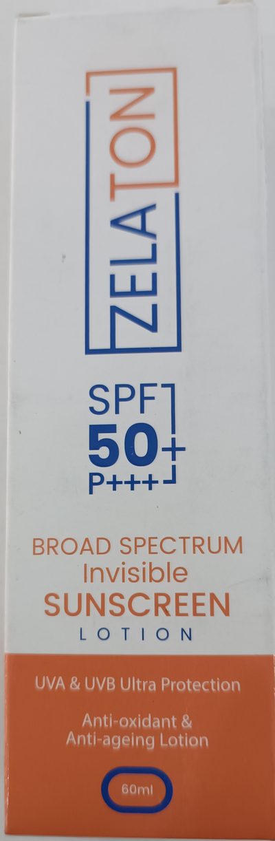 Zelaton Broad Spectrum Sunscreen Lotion SPF50+ 60ml